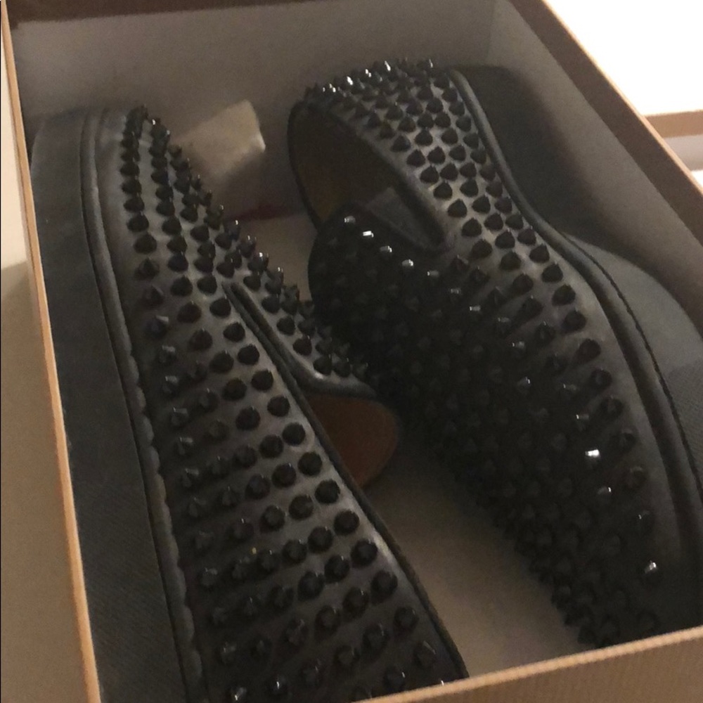 Christian louboutin roller boat flat spike